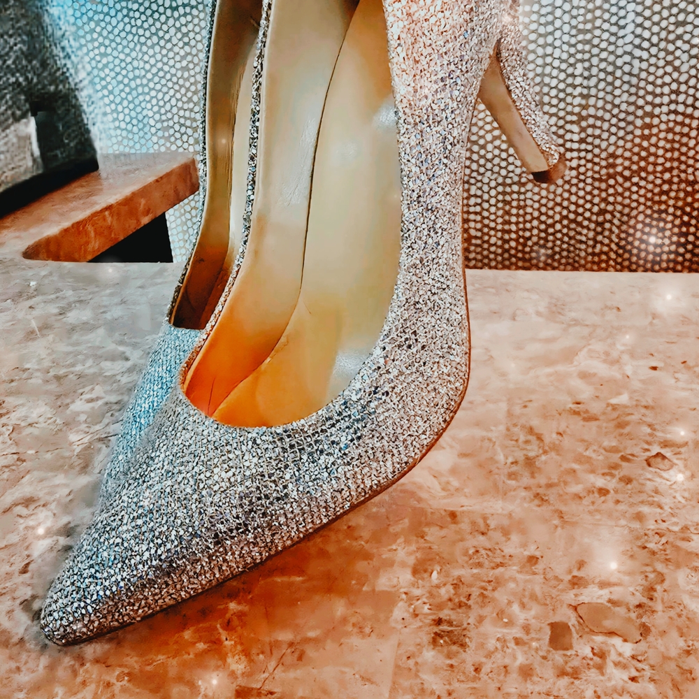 Michael Kors Glittering Silver Pumps - Picture 2 of 5